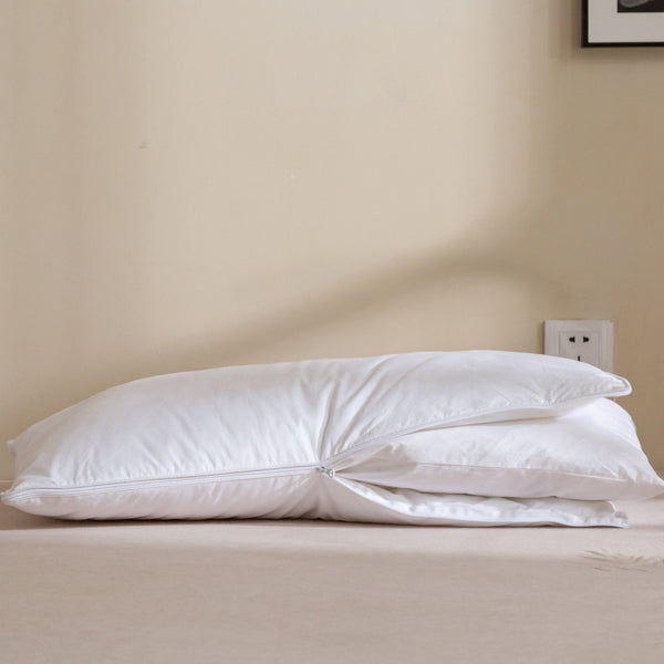 Adjustable 3 - Layer Goose Feather Pillow - L - LOVSOUL