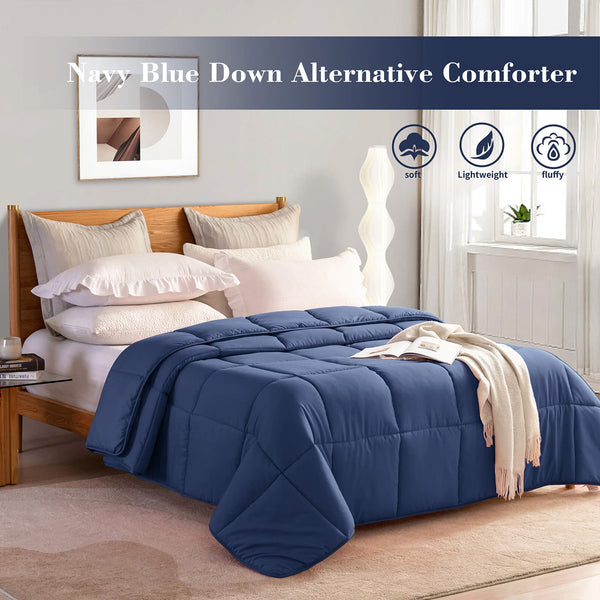 L LOVSOUL Blue Down Alternative Comforter - L - LOVSOUL