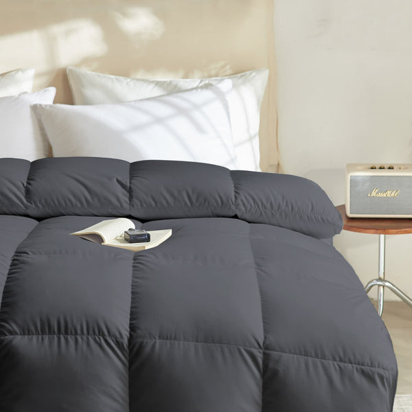 L LOVSOUL Dark Gray Goose Down Comforter - L - LOVSOUL