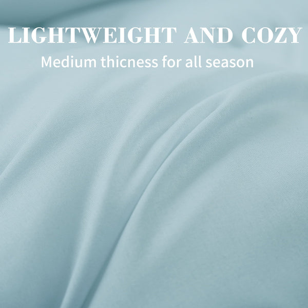 L LOVSOUL Light Blue Down Alternative Comforter - L - LOVSOUL