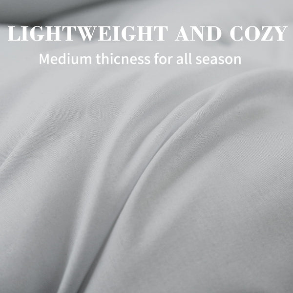 L LOVSOUL Light Gray Down Alternative Comforter - L - LOVSOUL