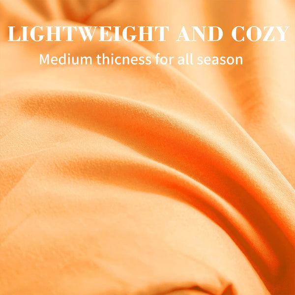 L LOVSOUL Orange Down Alternative Comforter - L - LOVSOUL