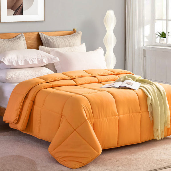 L LOVSOUL Orange Down Alternative Comforter - L - LOVSOUL